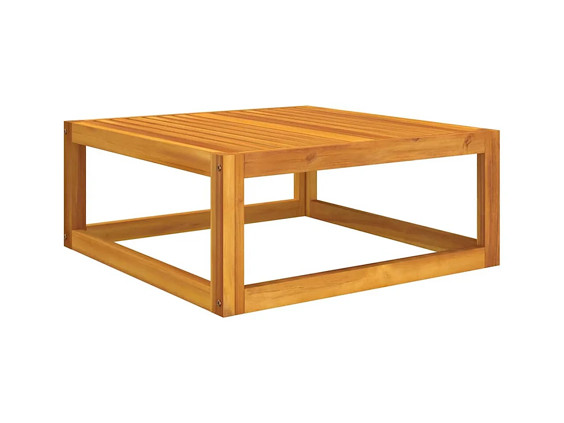 Salon de jardin 3 pcs avec coussins bois massif d'acacia