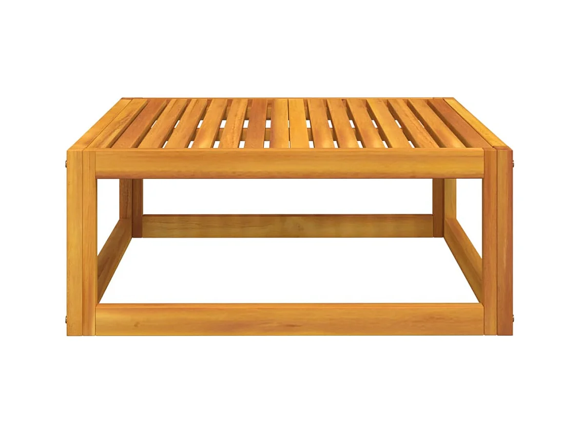 Salon de jardin 3 pcs avec coussins bois massif d'acacia