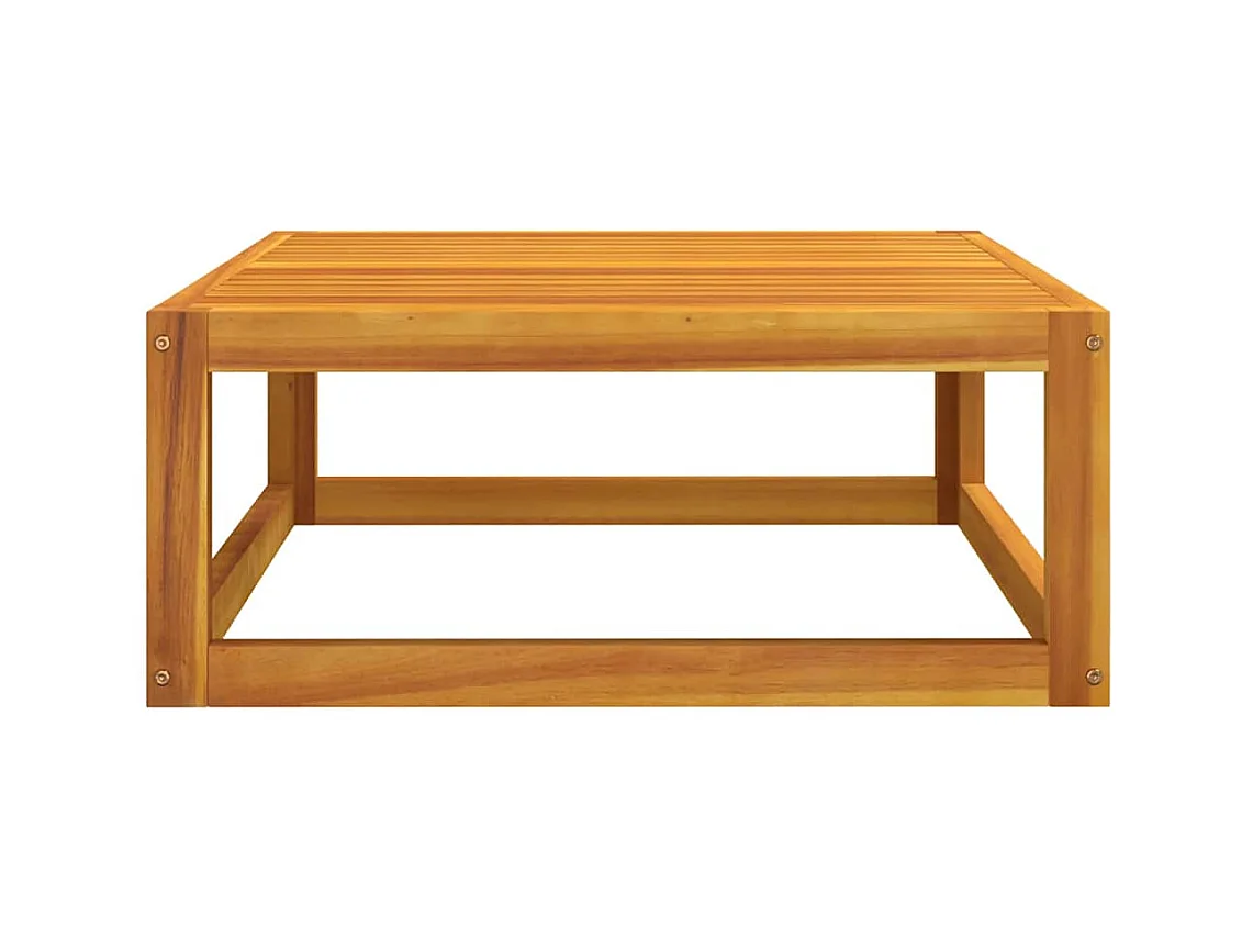 Salon de jardin 3 pcs avec coussins bois massif d'acacia