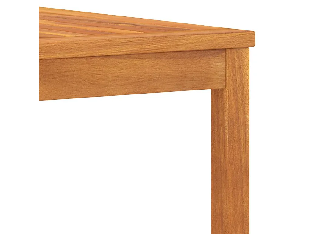 Salon de jardin 3 pcs avec coussin crème Bois d'acacia solide