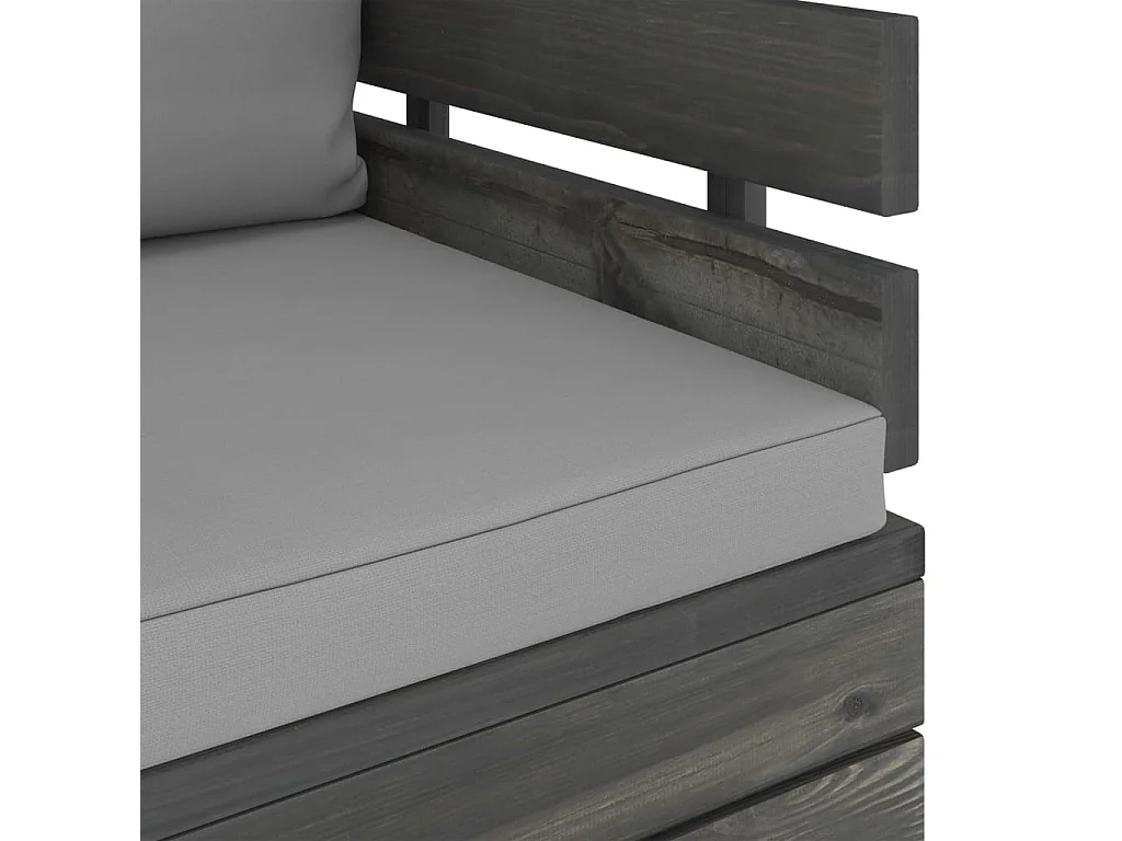 Gartensessel mit Kissen Kiefernholz