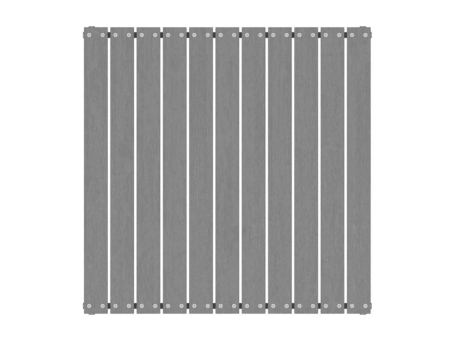 Garten-Fußhocker mit Grauen Kissen Massivholz Kiefer