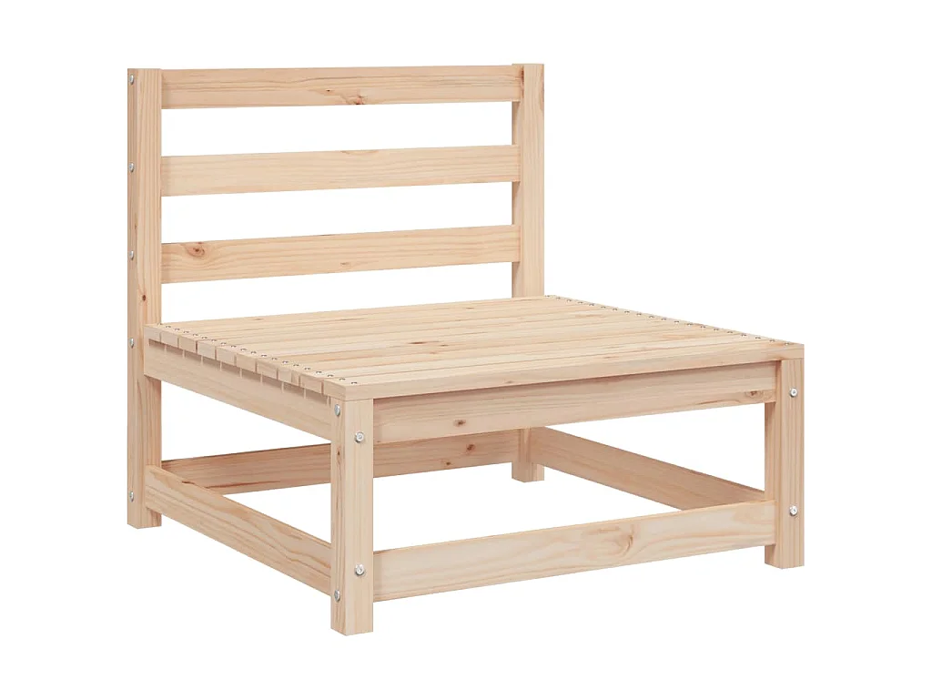Salon de jardin 2 pcs avec coussins Bois de pin massif