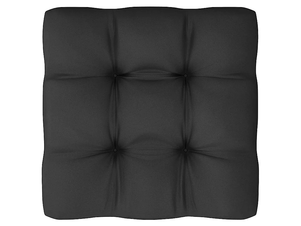 2-tlg. Garten-Lounge-Set mit Kissen Kiefer Massivholz