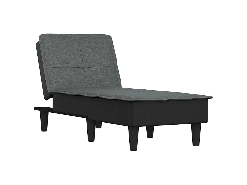 Sofá diván de tela gris oscuro