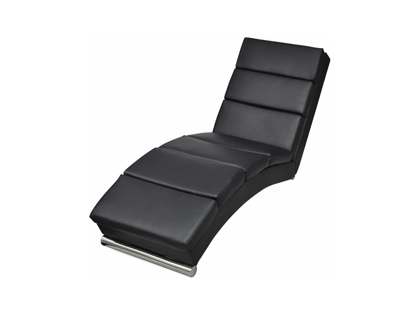 Chaise longue Noir Similicuir