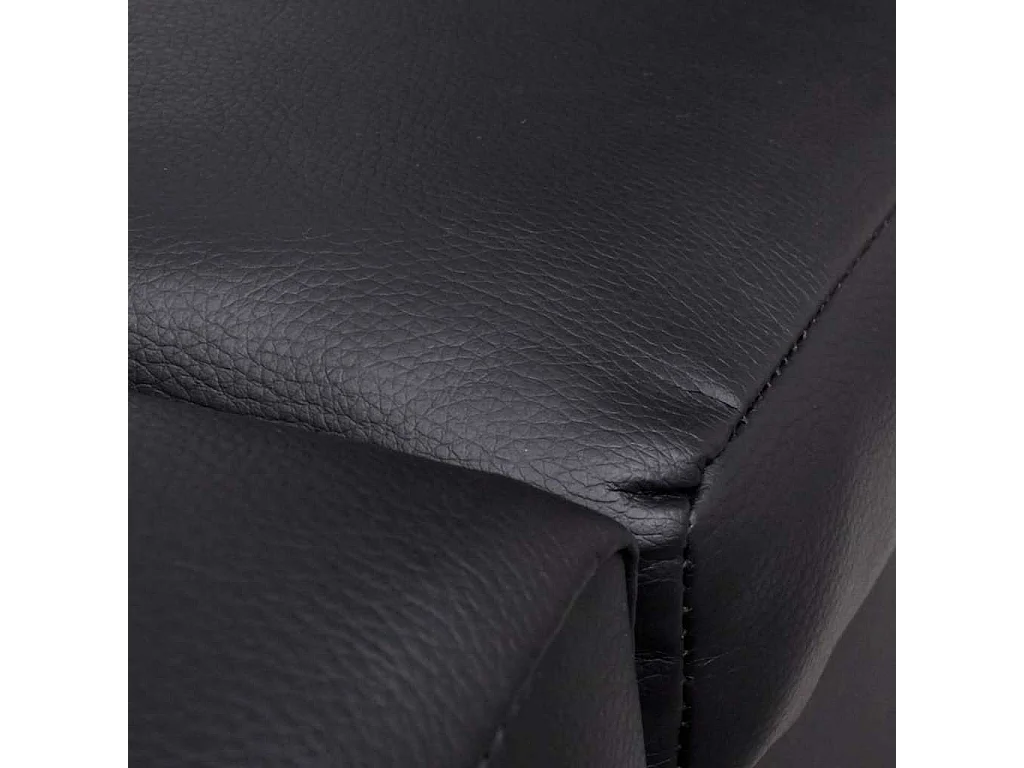 Chaise longue Noir Similicuir