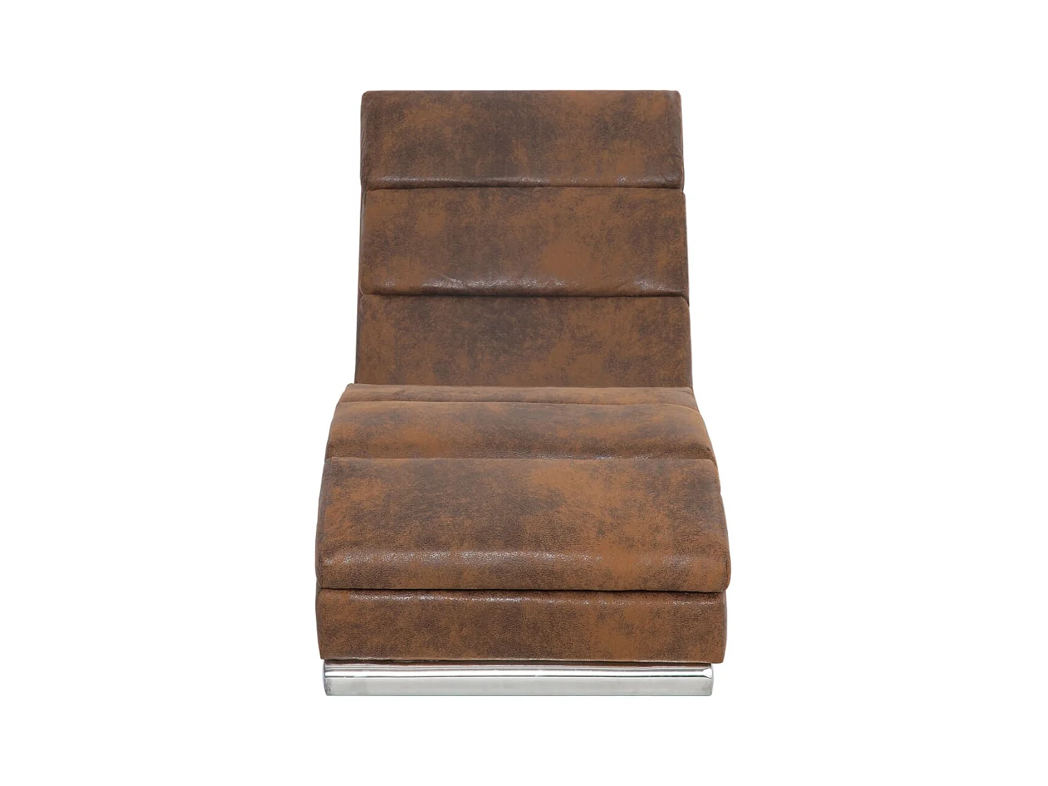 Chaise longue Marron Similicuir daim