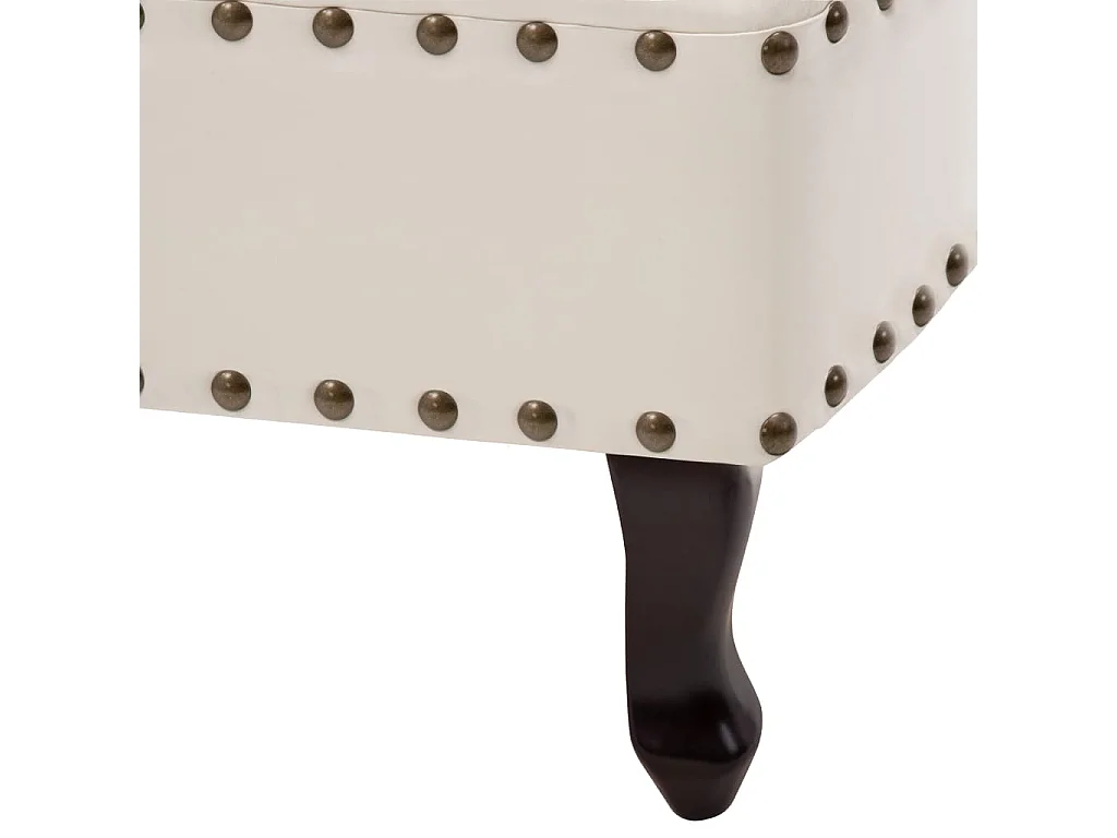 Chaiselongue Creme Kunstleder