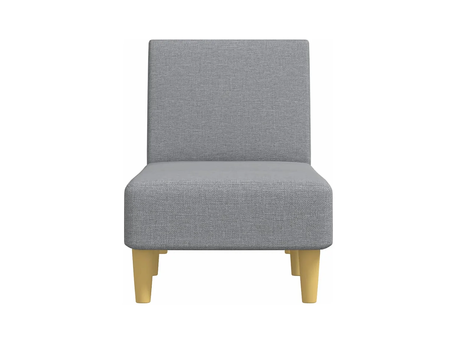 Chaise longue stof lichtgrijs
