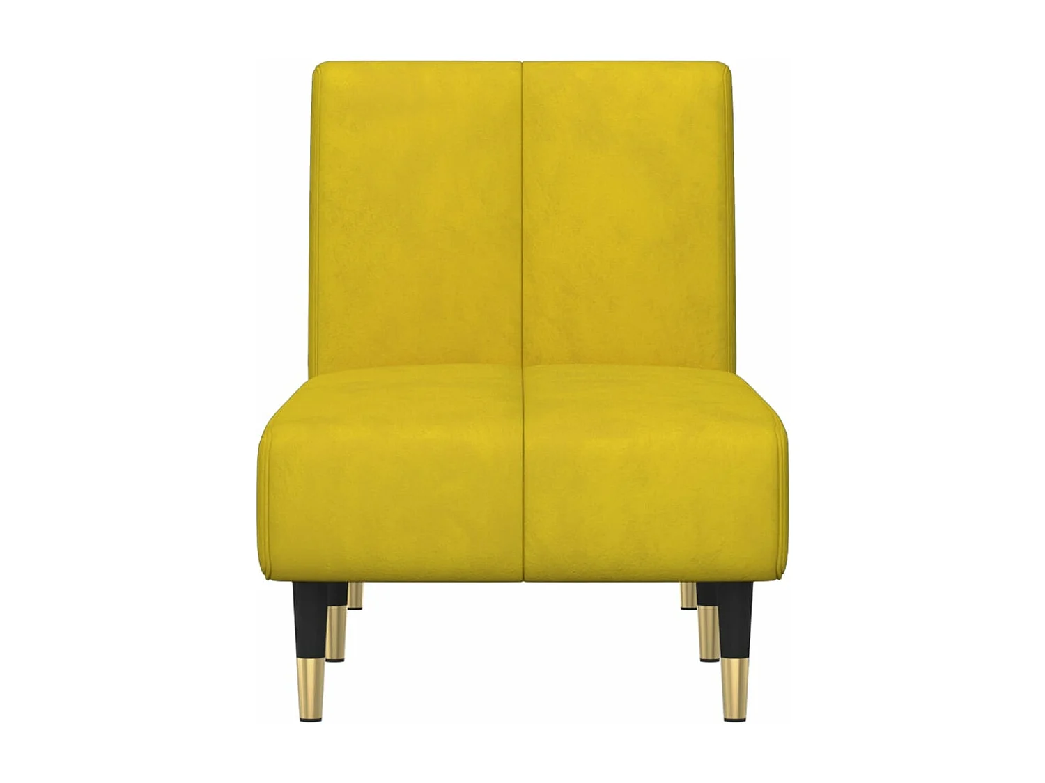 Chaise Longue in Velluto Giallo