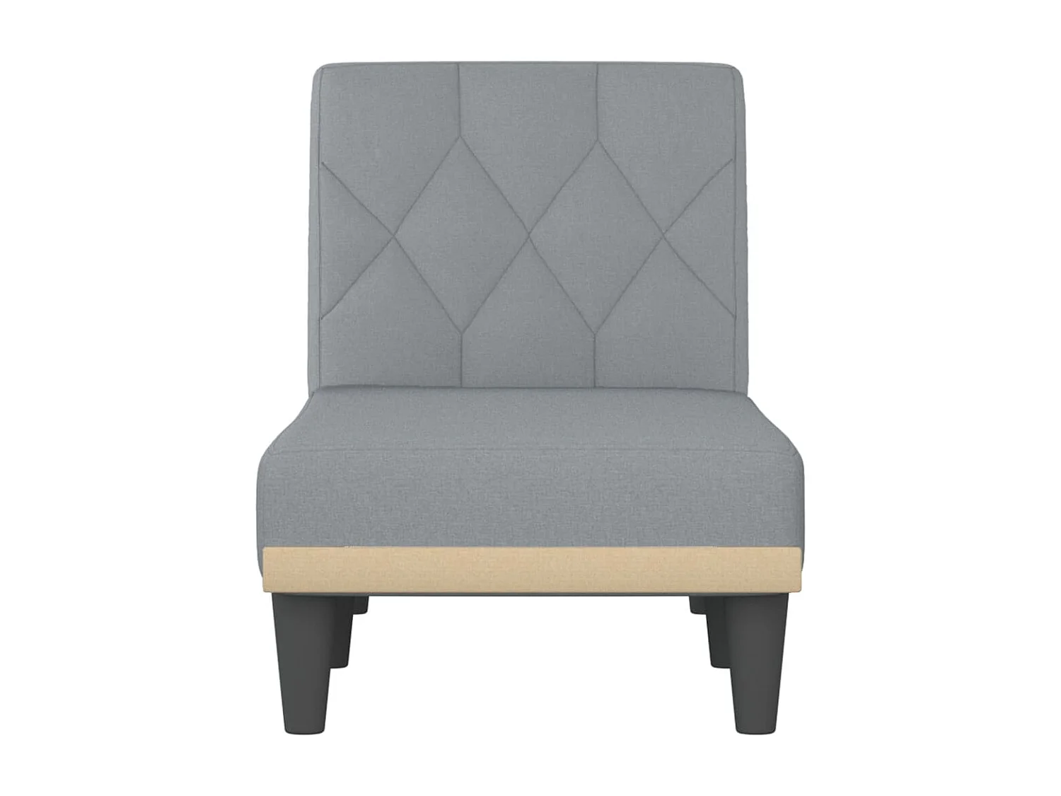 Chaiselongue Hellgrau Stoff