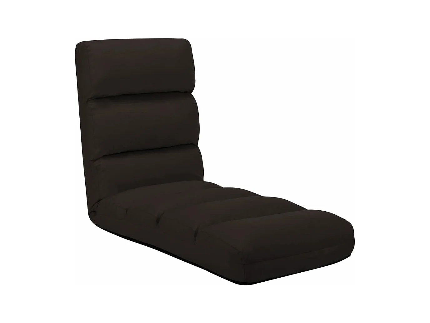 Chaise pliable de sol Marron Similicuir