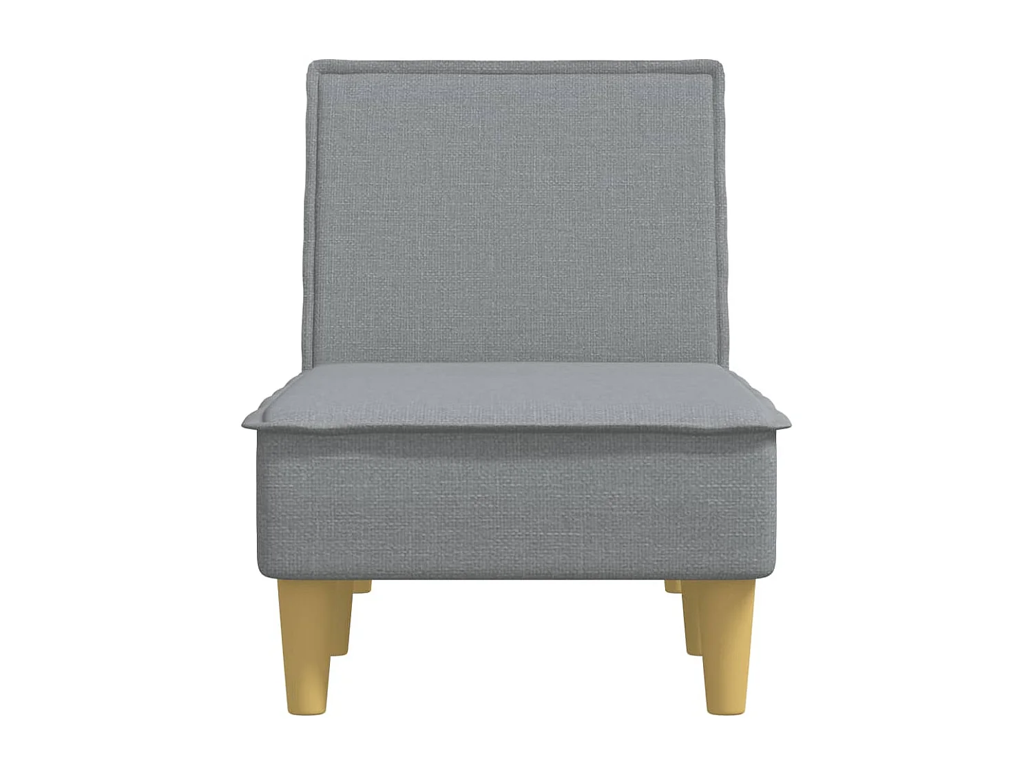 Chaise longue tecido cinzento-claro