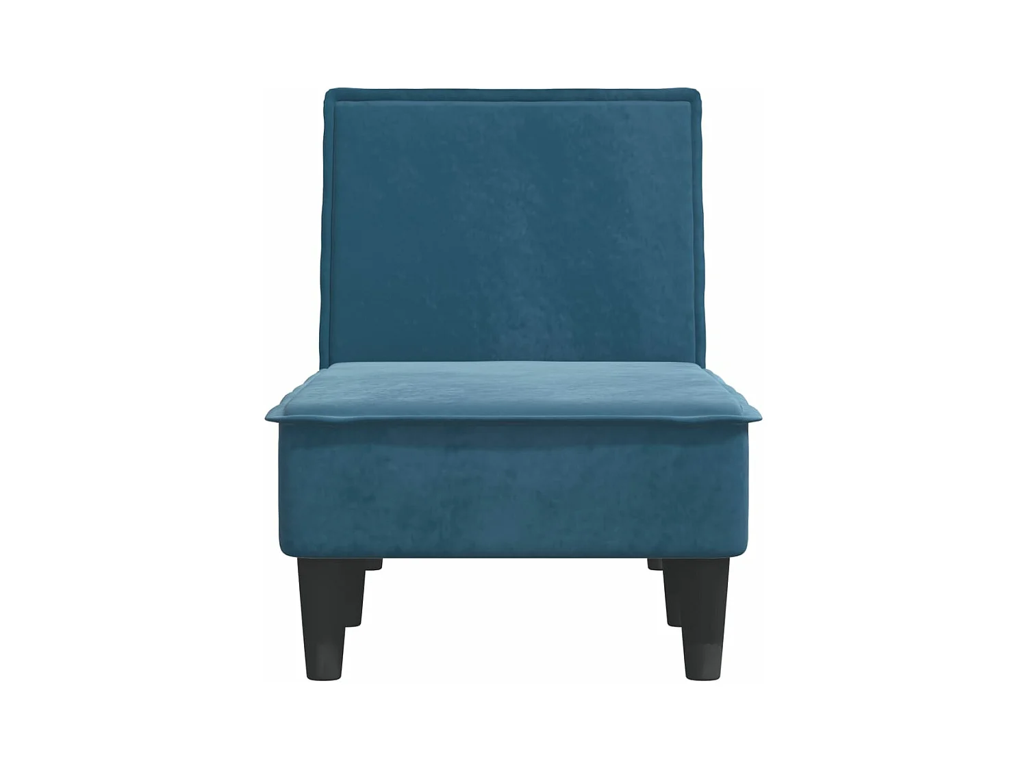 Chaise longue veludo azul