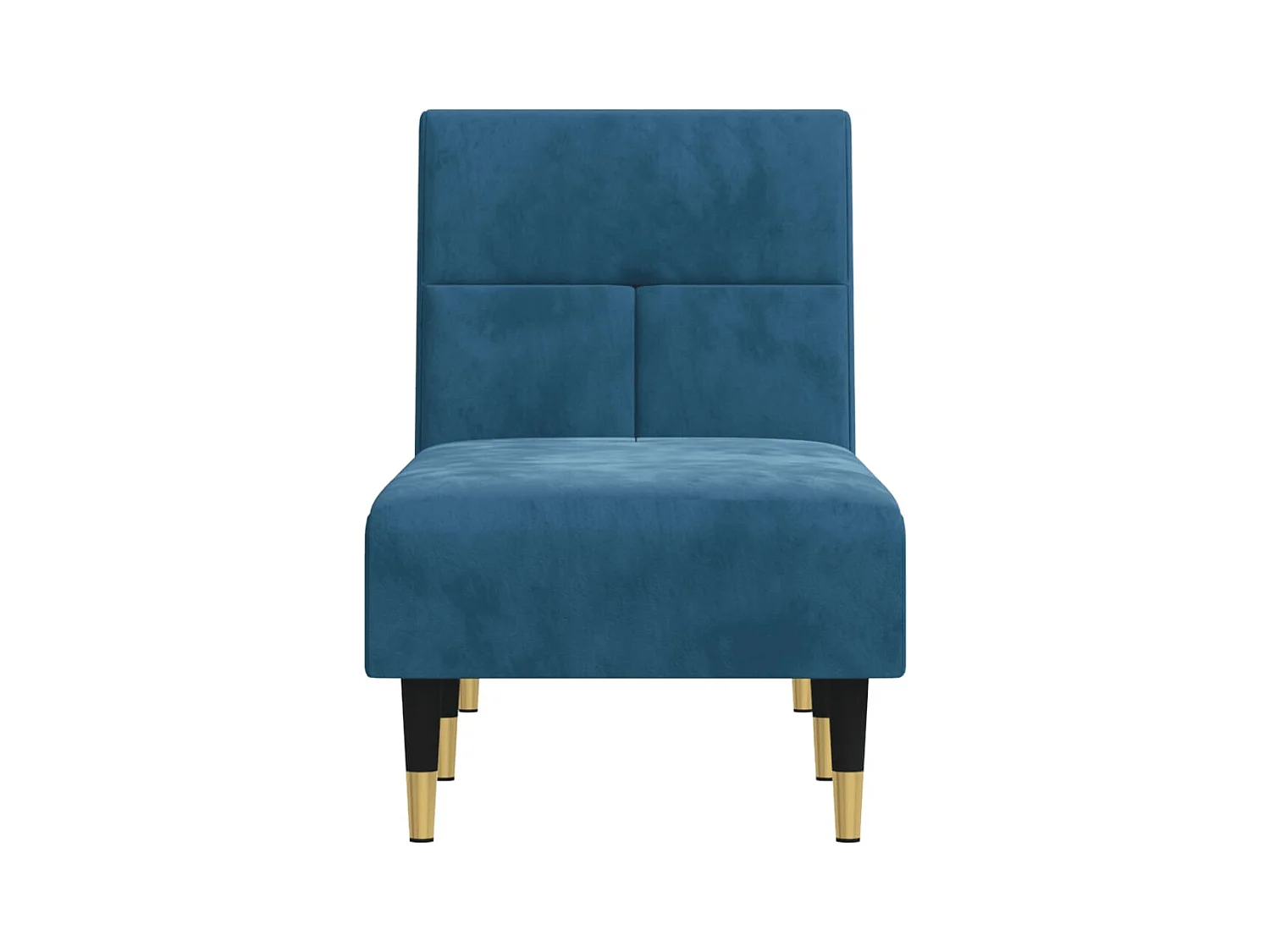 Chaiselongue Blau Samt