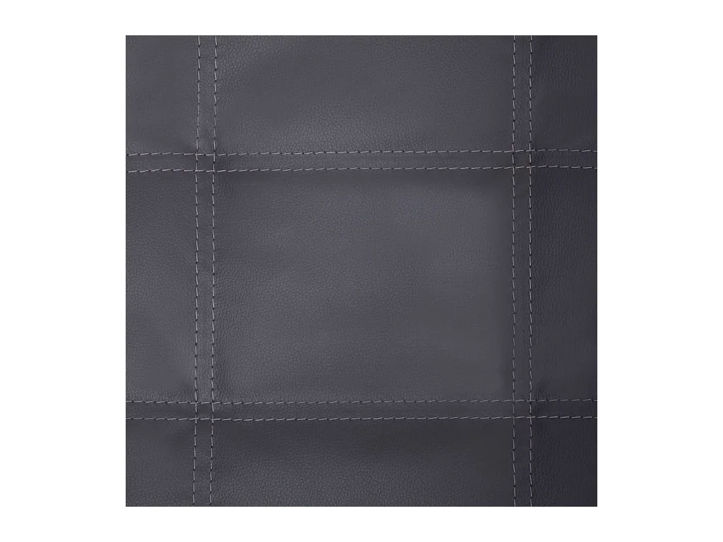 Massage Chaiselongue mit Kissen Grau Kunstleder