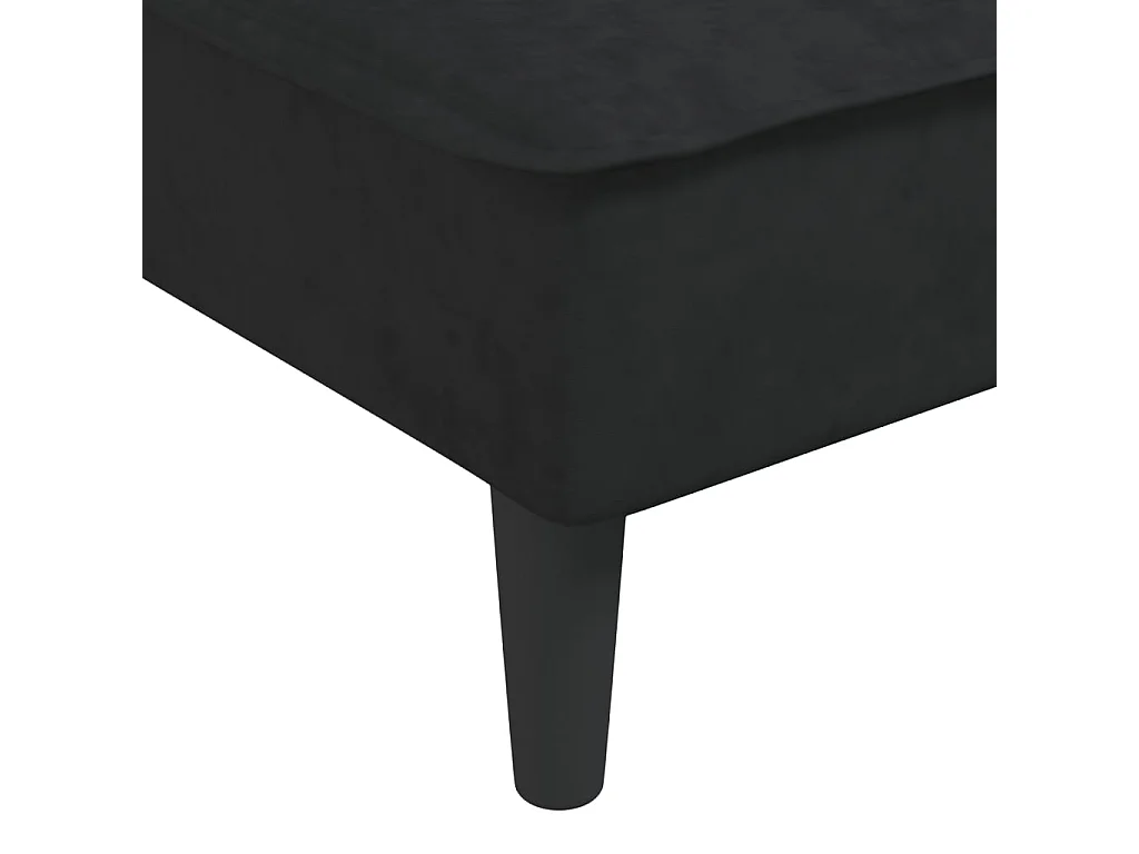 Chaise Longue in Velluto Nero