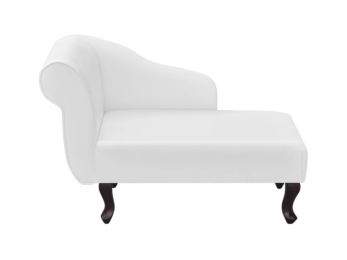 Chaise longue Blanc Similicuir
