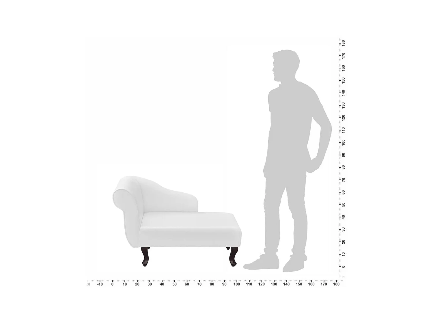 Chaise longue Blanc Similicuir