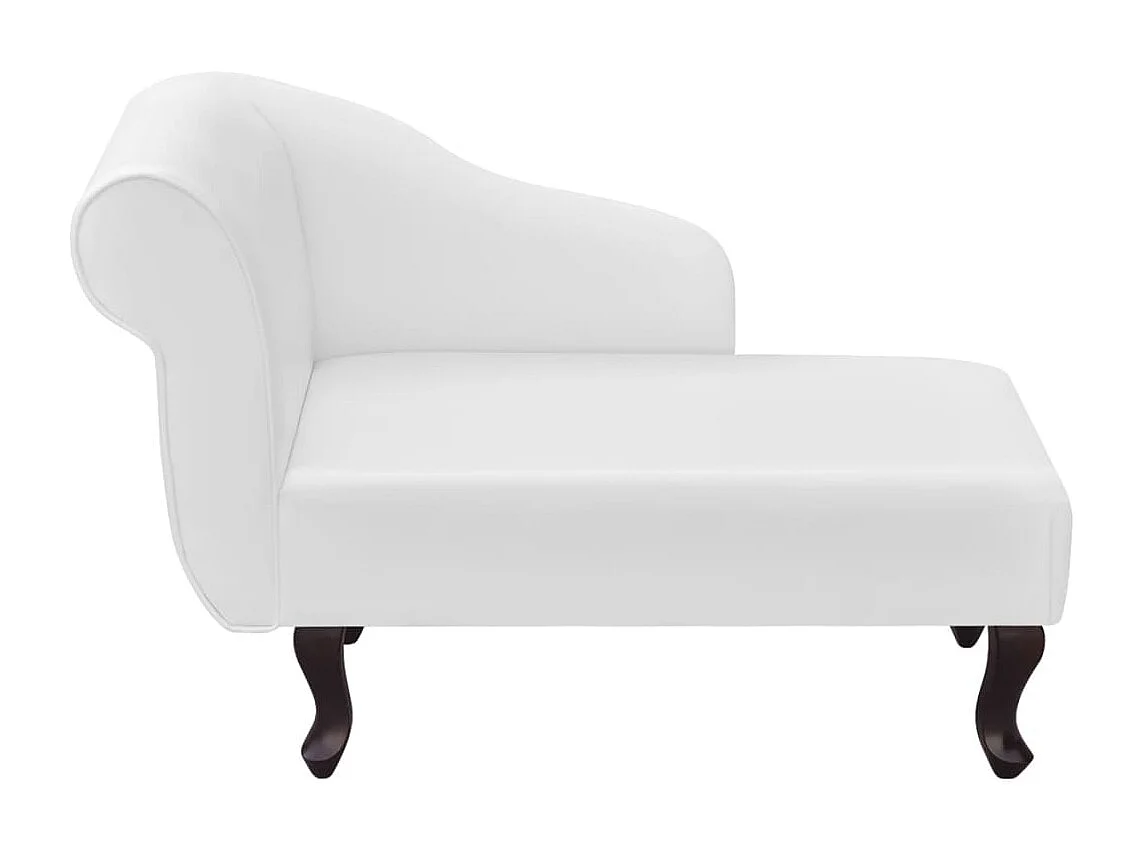Chaise longue Blanc Similicuir
