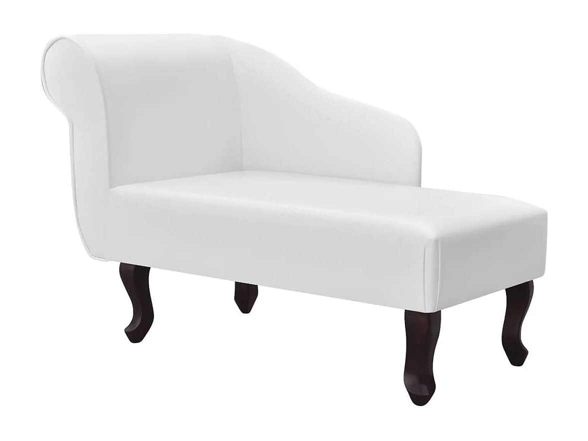 Chaise longue Blanc Similicuir
