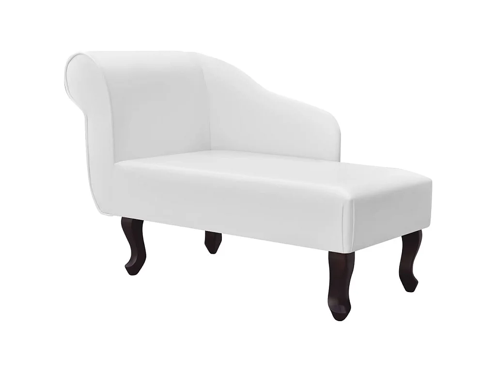 Chaise longue Blanc Similicuir