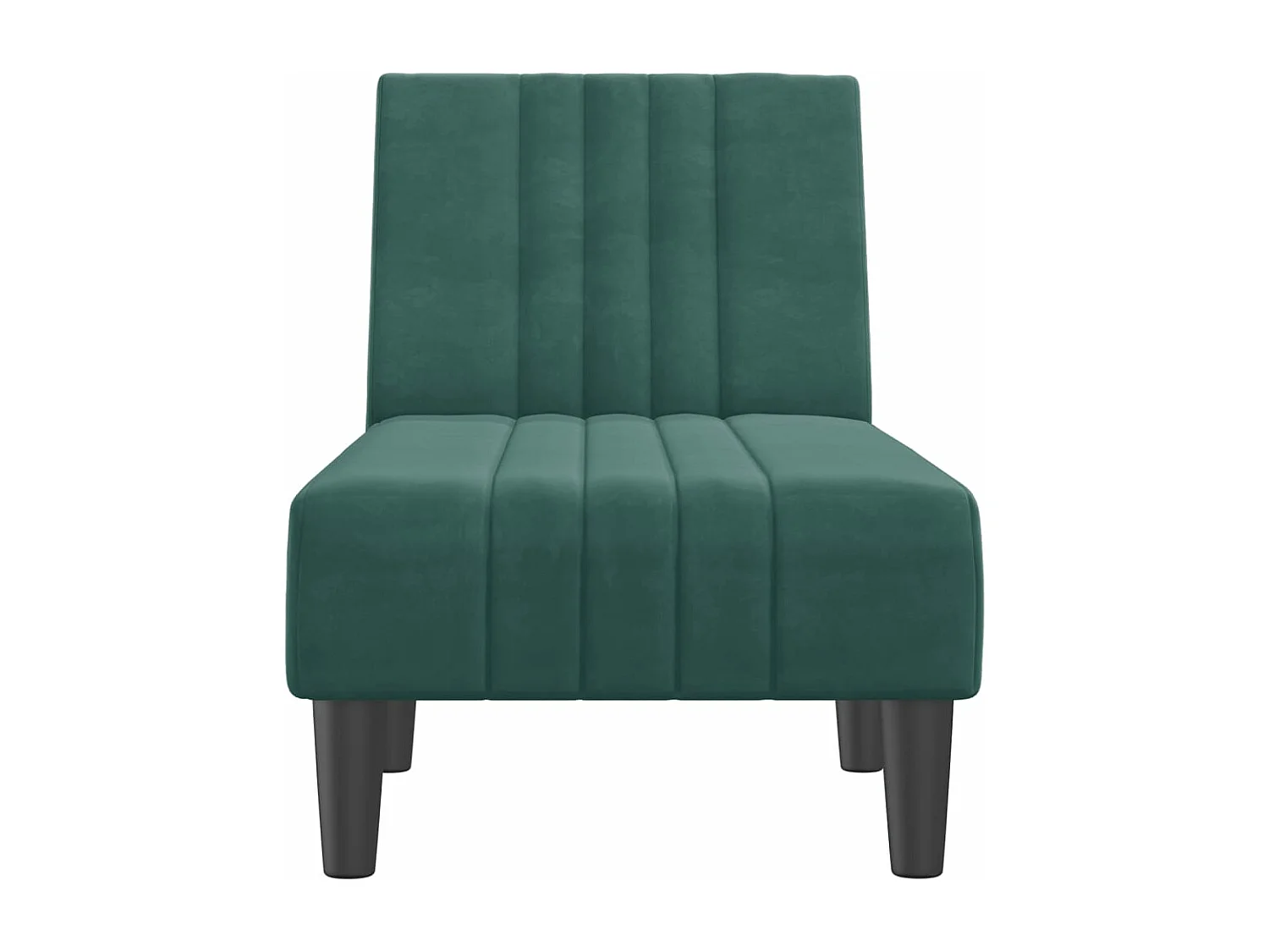 Chaise Longue in Velluto Verde Scuro