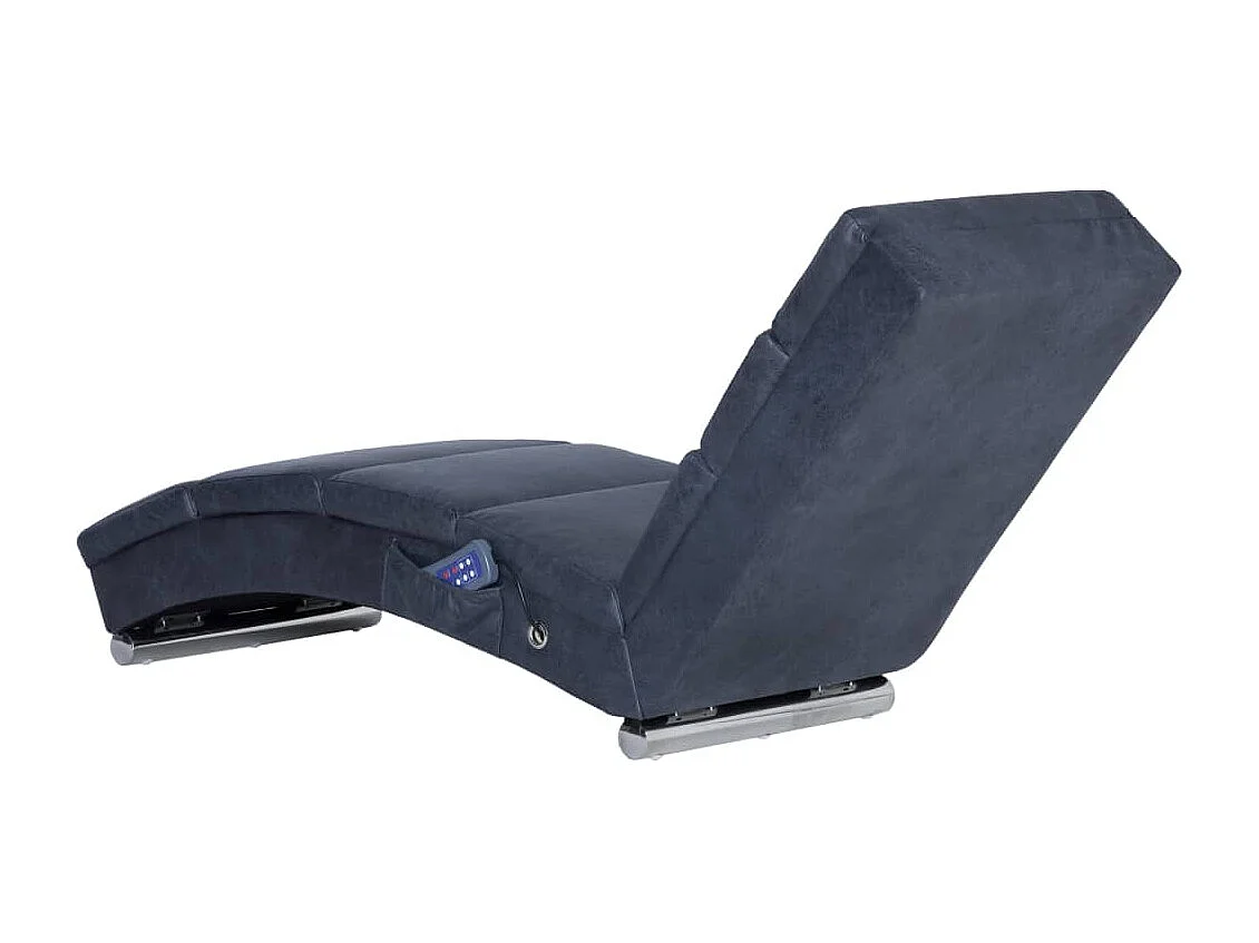 Chaise longue de longue Gris Similicuir daim