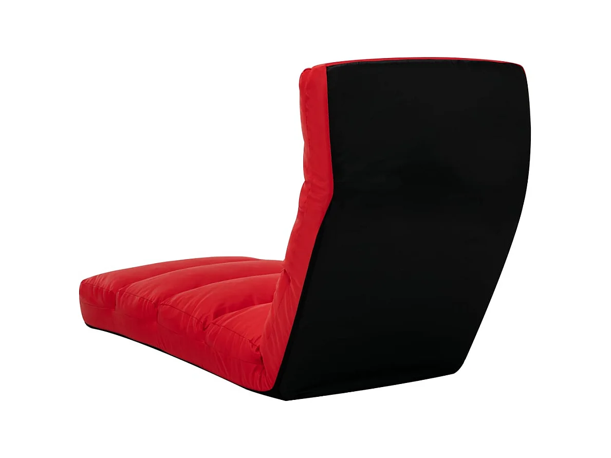 Chaise pliable de sol Rouge Similicuir