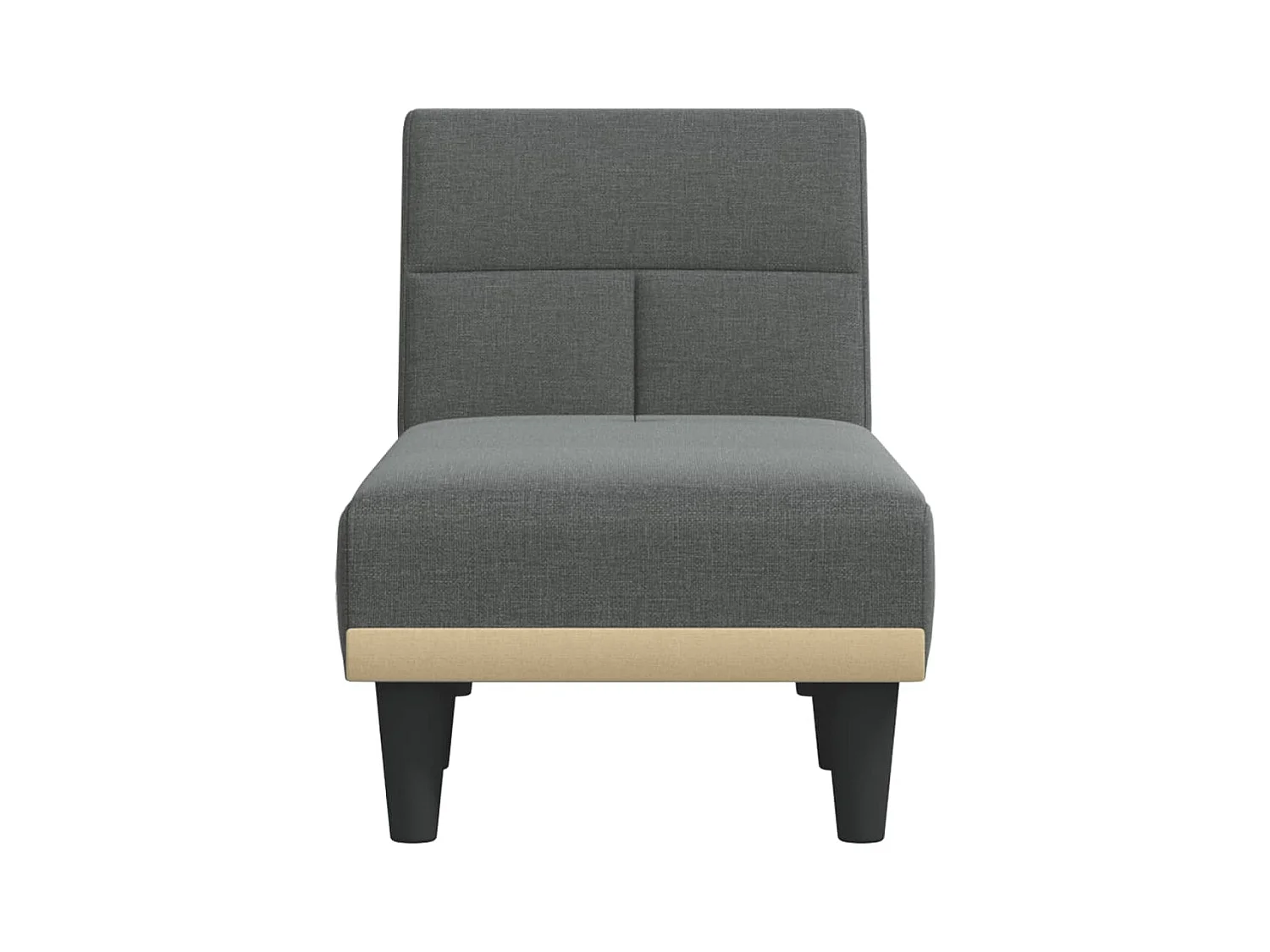Chaise longue stof donkergrijs
