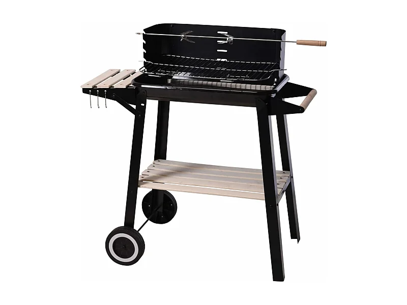 Barbecue au charbon 86,5 cm Noir