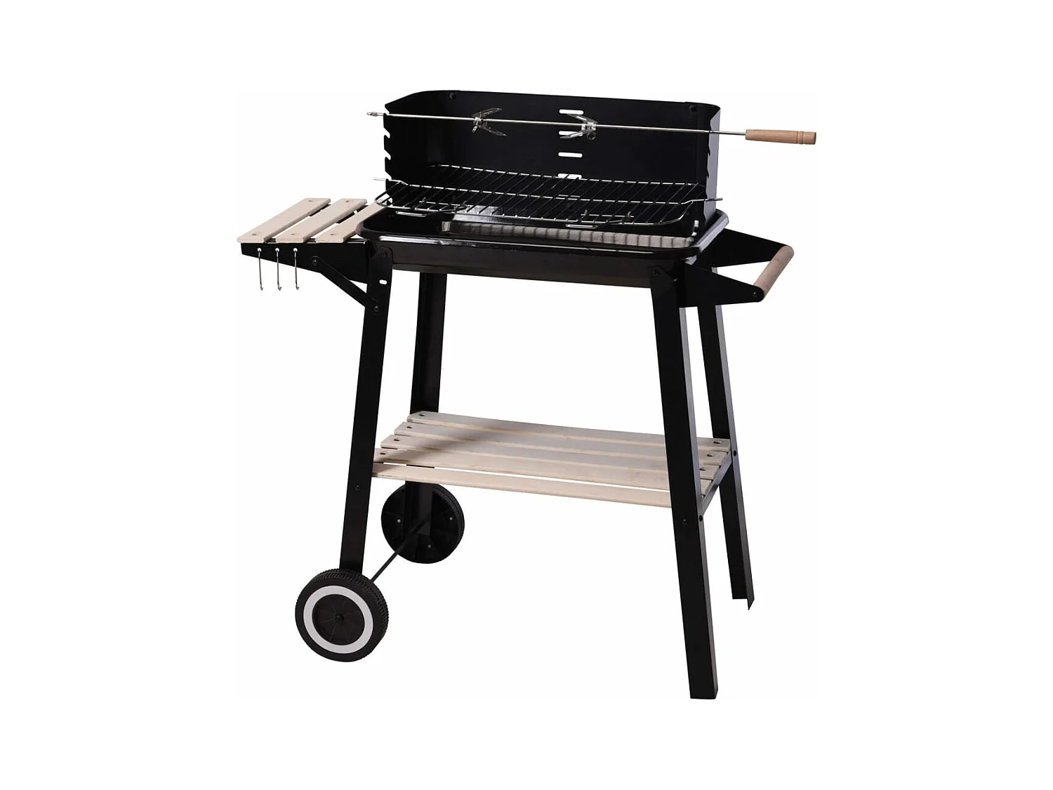 Barbecue au charbon 86,5 cm Noir