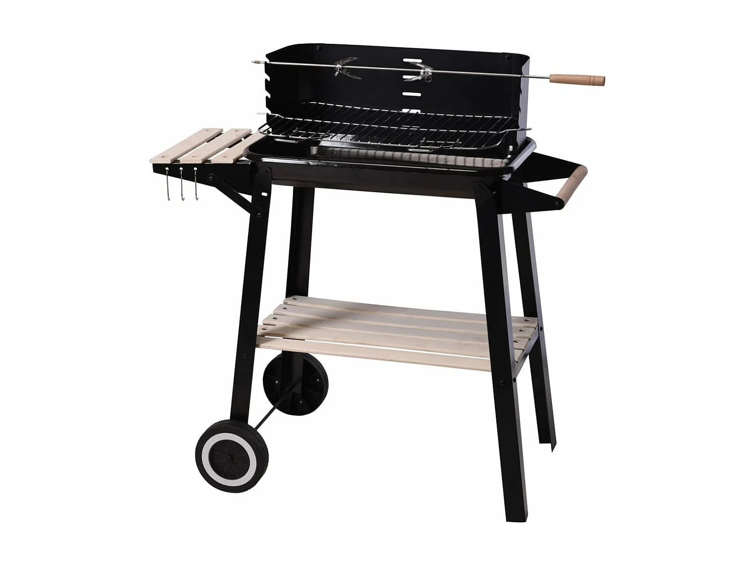 Barbecue au charbon 86,5 cm Noir
