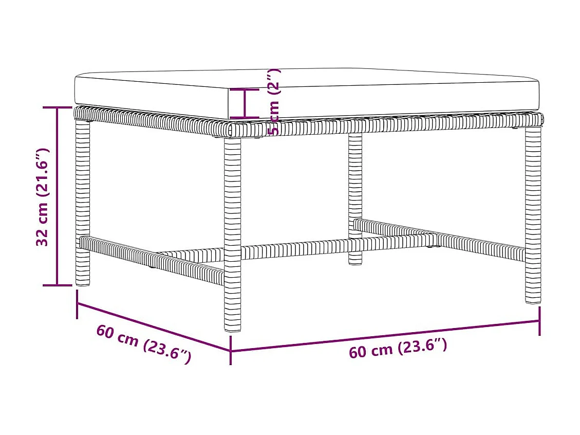 3-tlg. Garten-Sofagarnitur mit Kissen Grau Poly Rattan