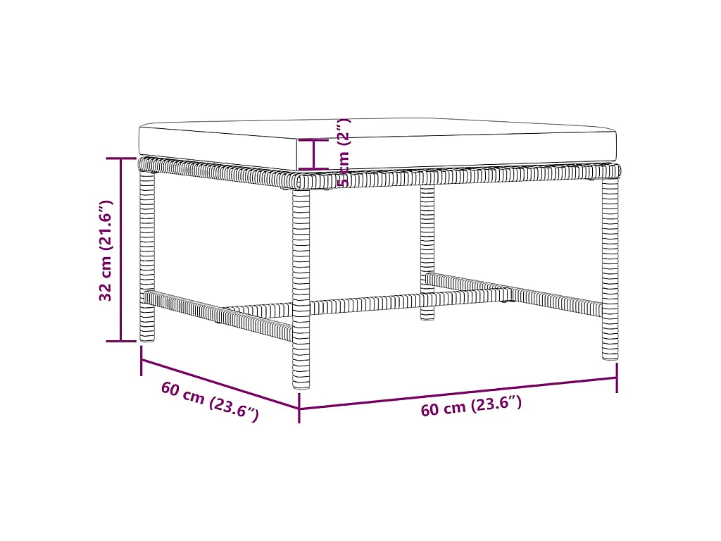 Salon de jardin 3 pcs avec coussins Gris Résine tressée