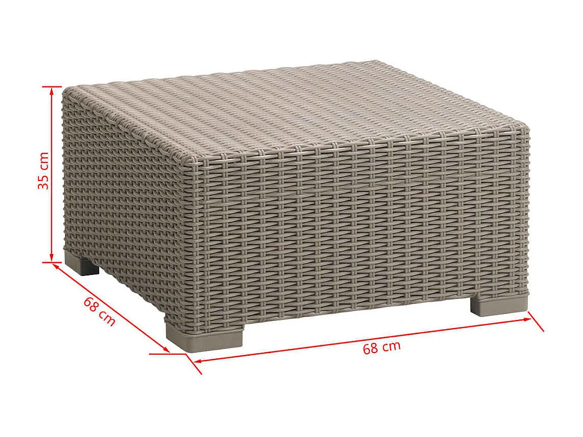 Mesa de exterior California cor cappuccino 198074