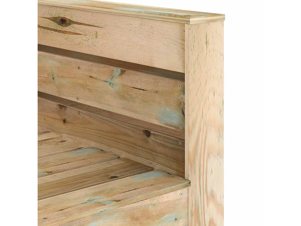 Salon de jardin palette 2 pcs Bois de pin imprégné