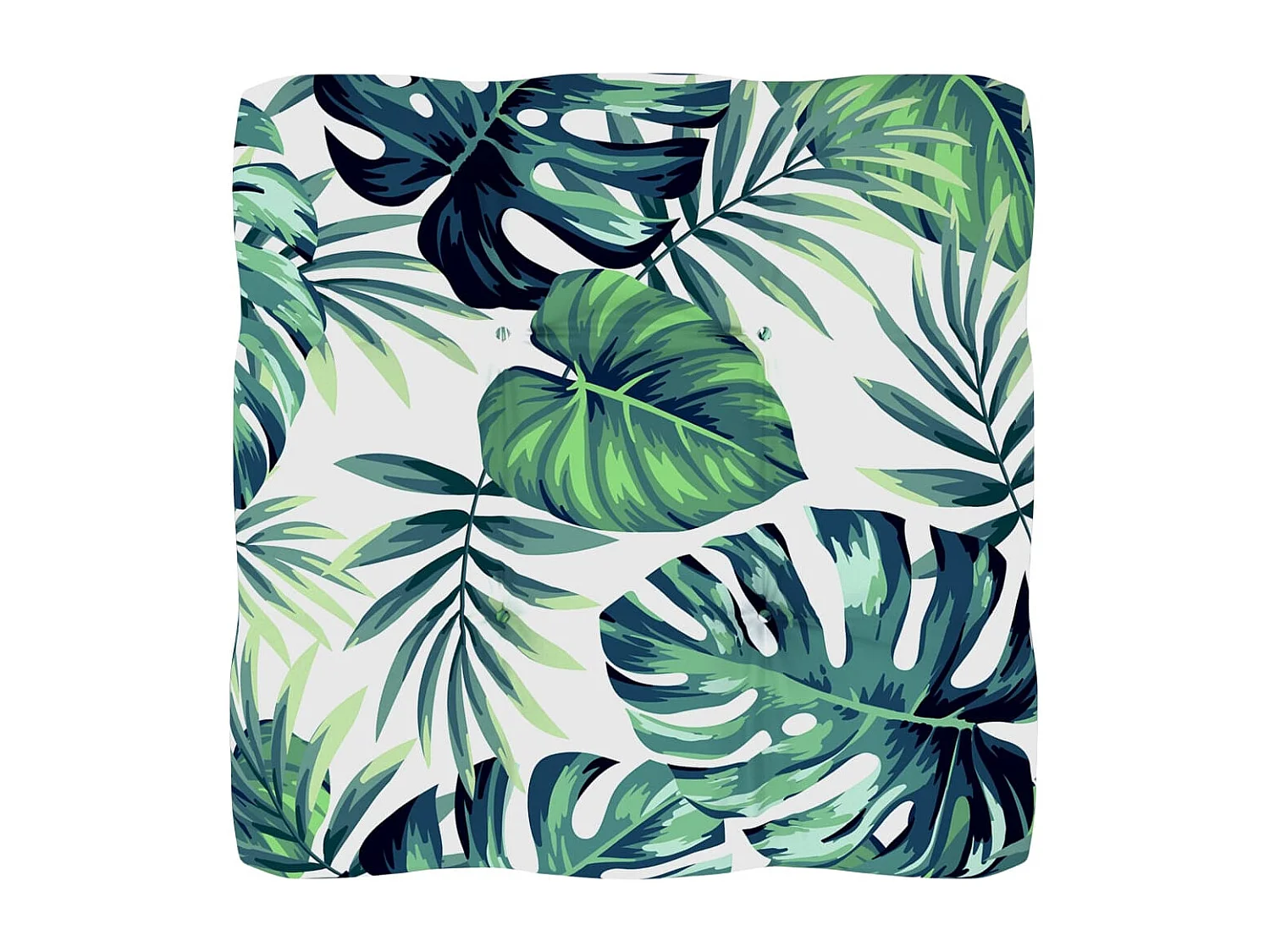 Pouf palette de jardin Bois de pin imprégné de blanc