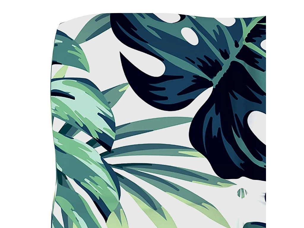 Pouf palette de jardin Bois de pin imprégné de blanc