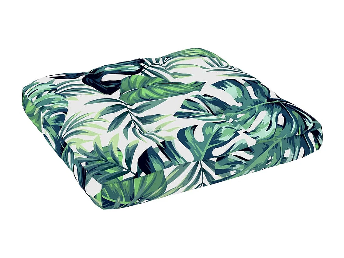 Pouf palette de jardin Bois de pin imprégné de blanc