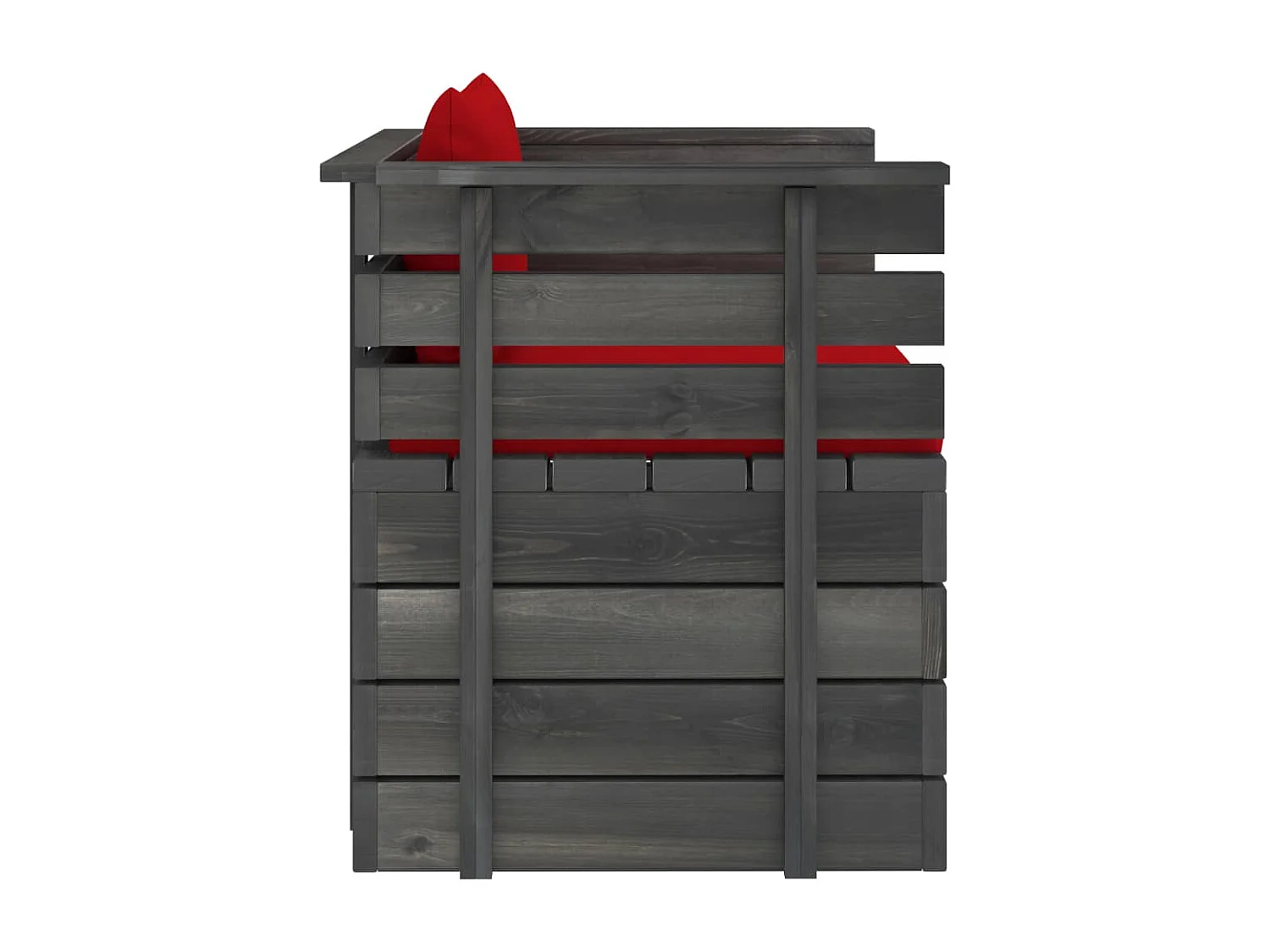 Tuinfauteuil met kussens pallet grenenhout