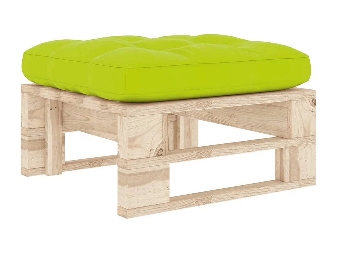 Otomana de paletes para jardim pinho impregnado