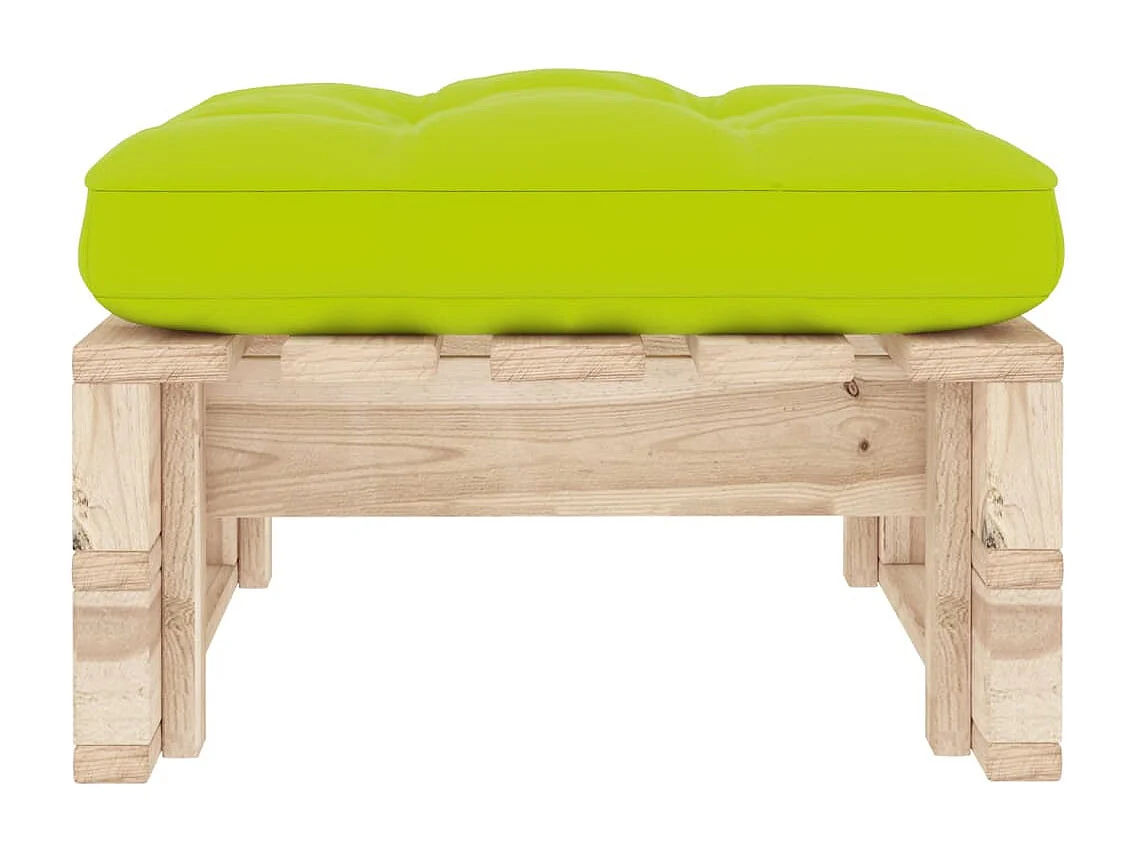 Otomana de paletes para jardim pinho impregnado