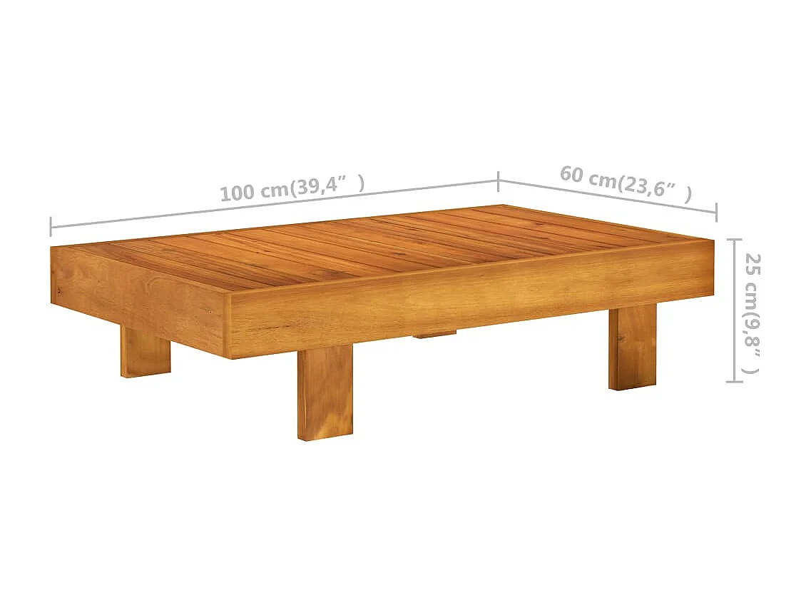 Set Divani Giardino 2 pz Cuscini Bianco Crema in Legno d'Acacia