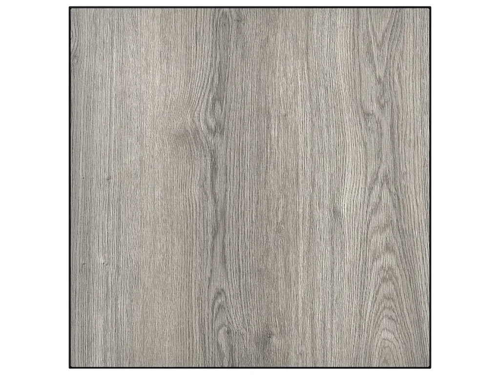 Table basse de jardin gris 55x55x31 cm DPC et acier