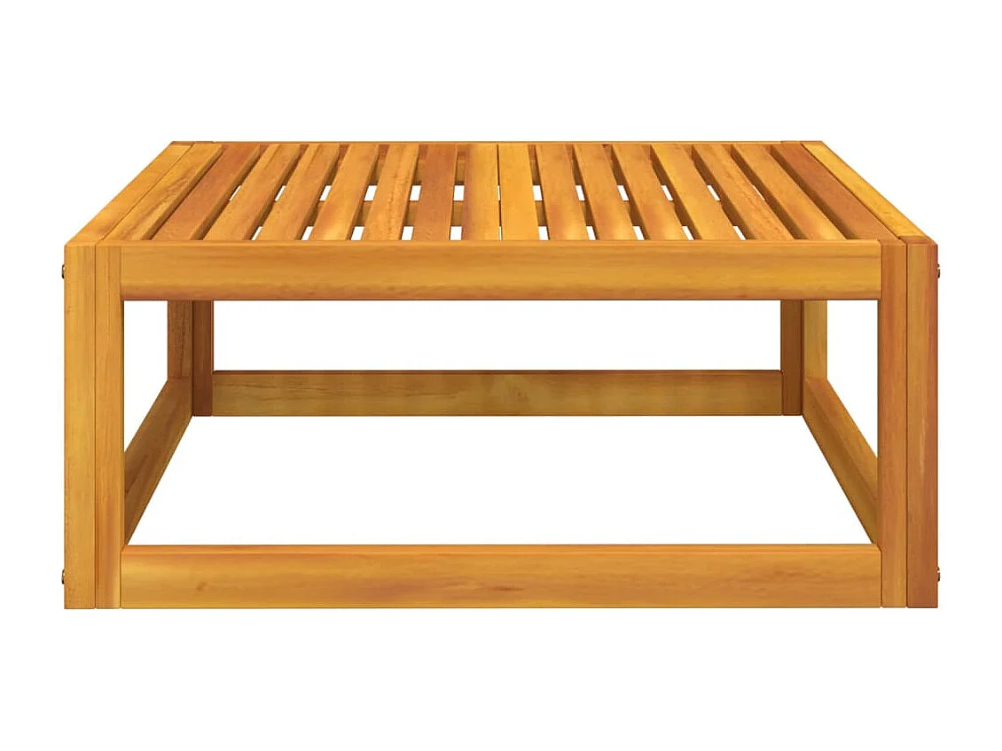 Salon de jardin avec coussins 2 pcs bois massif acacia