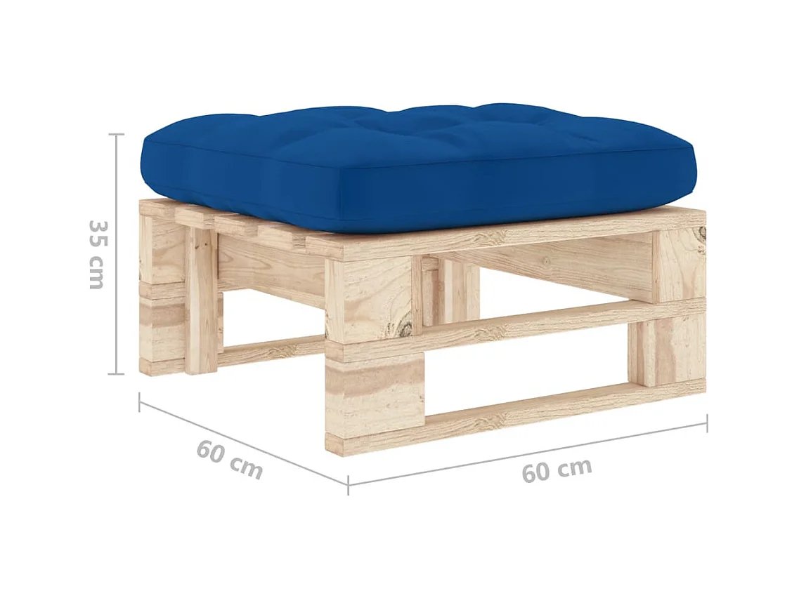 Pouf palette de jardin bois de pin imprégné