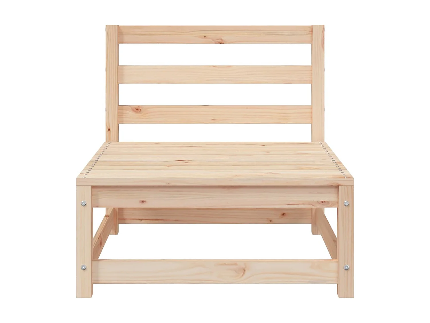 Juego de muebles de jardín 3 pzas y cojines madera pino maciza