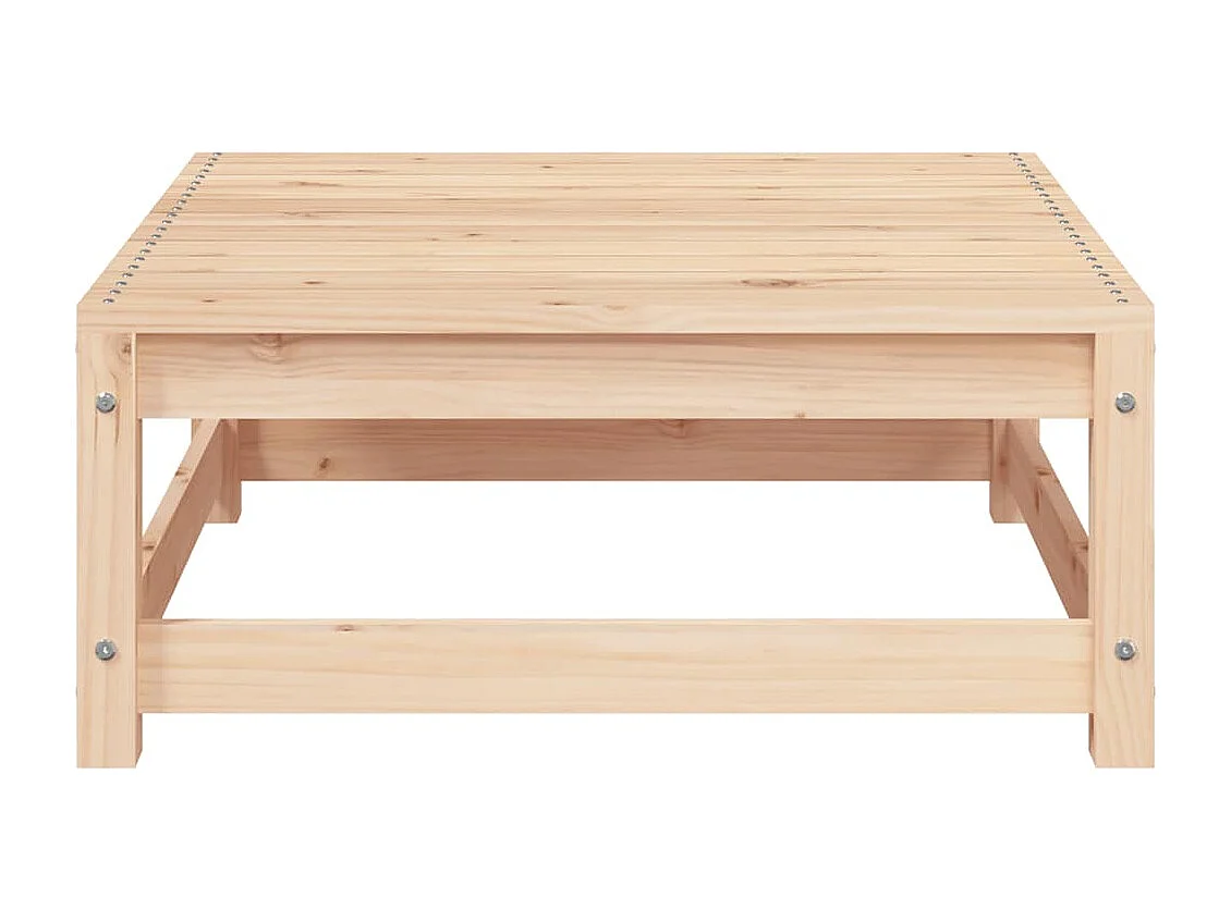 Juego de muebles de jardín 3 pzas y cojines madera pino maciza